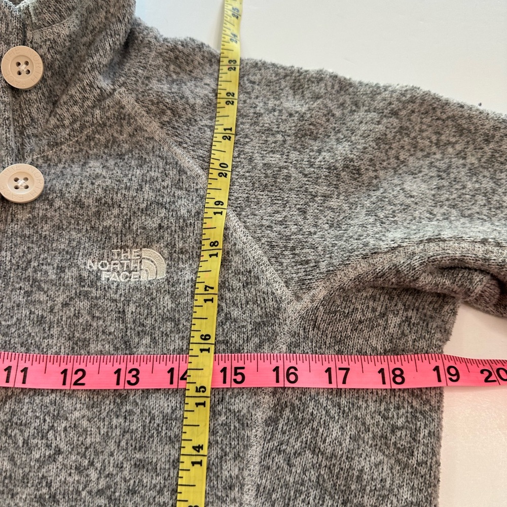 The North Face Crescent Sunset Full Zip Grey Knit Jacket Women’s Size Medium - Picture 7 of 11
